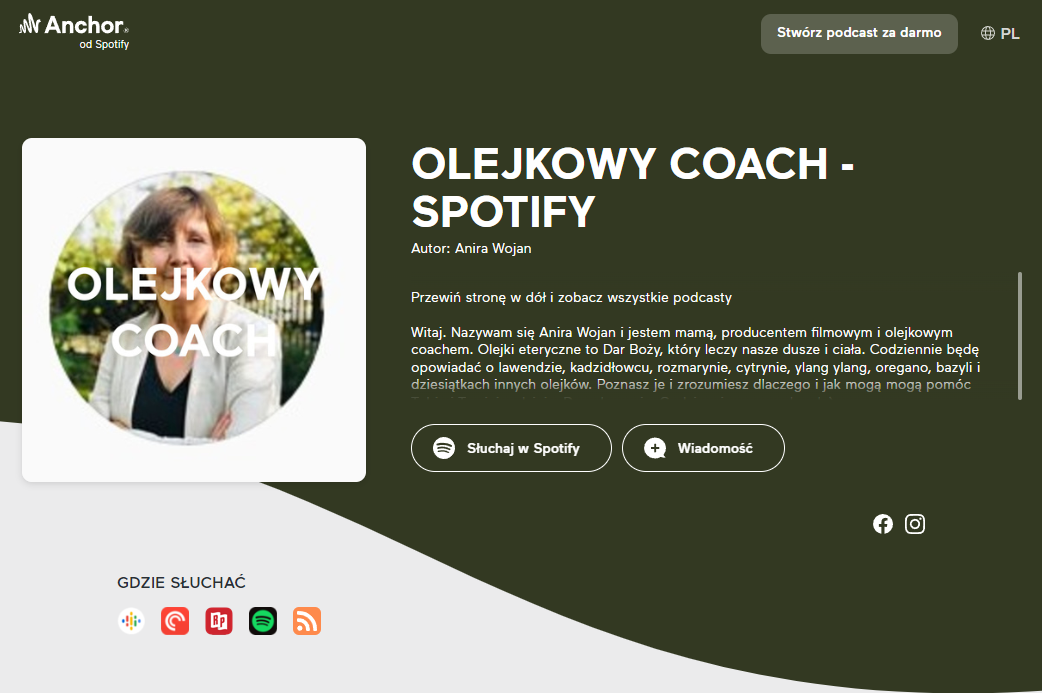 Podcast o aromaterapii - Olejkowa Szkoła - Spotify